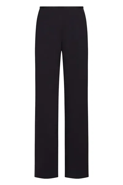 EMPORIO ARMANI CREPE WIDE-LEG TROUSERS