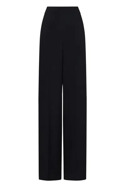EMPORIO ARMANI CREPE WIDE-LEG TROUSERS