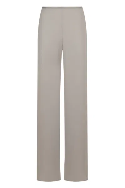 EMPORIO ARMANI CREPE WIDE-LEG TROUSERS
