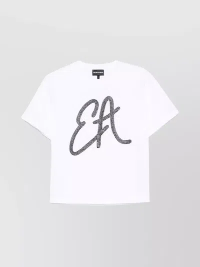 EMPORIO ARMANI CREW NECK COTTON LOGO T-SHIRT