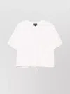 Emporio Armani Crew Neck Cotton T-shirt With Drawstring Hem