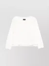 Emporio Armani Logo Crew Neck Cotton Sweatshirt With Ribbed Cuffs And Hem