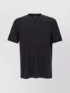 Emporio Armani Crew Neck Modal Blend Short Sleeve Top In Black