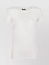 Emporio Armani Crew Neck Plain Design Short Sleeves Top