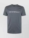 Emporio Armani Crew Neck Regular Fit Short Sleeves T-shirt In Gray
