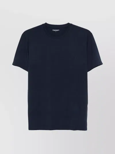 Emporio Armani Crew Neck Short Sleeve T-shirt Design In Blue