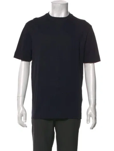 Pre-owned Emporio Armani Crew Neck Short Sleeve T-shirt In Blue