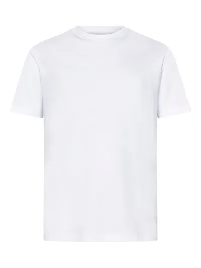 Emporio Armani Crew-neck Short-sleeved T-shirt In White