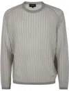 Emporio Armani Men's Lyocell Pullover Sweater In 灰色
