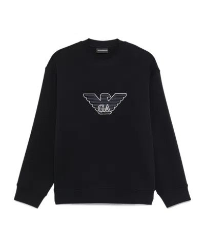 EMPORIO ARMANI EMPORIO ARMANI ASV DOUBLE-JERSEY SWEATSHIRT