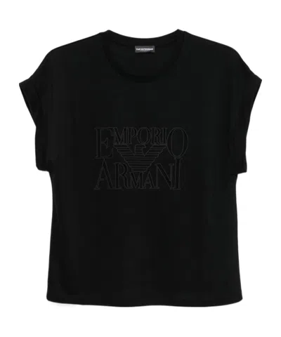 EMPORIO ARMANI LOGO-DETAIL T-SHIRT