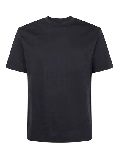 Emporio Armani Official Store Asv Lyocell-blend Jersey Striped T-shirt In Bleu Marine