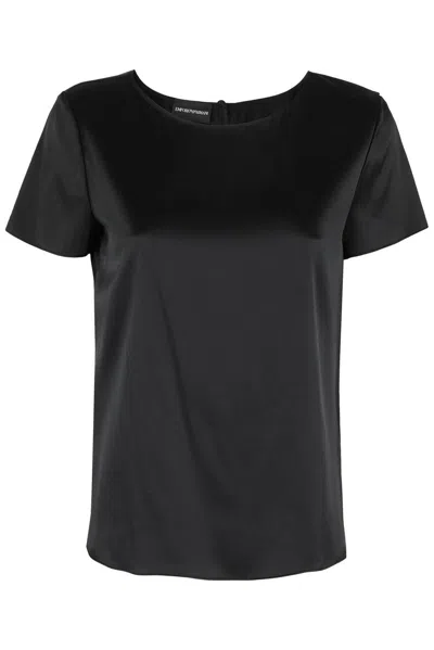 Emporio Armani Short Sleeve Shirt In Blue