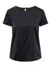 Emporio Armani Round Neck Short-sleeved T-shirt In Navy