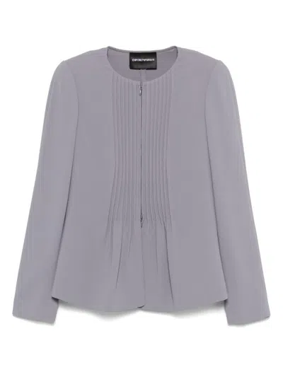 EMPORIO ARMANI EMPORIO ARMANI CREWNECK BLAZER JACKET