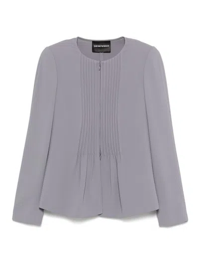 EMPORIO ARMANI CREWNECK BLAZER JACKET