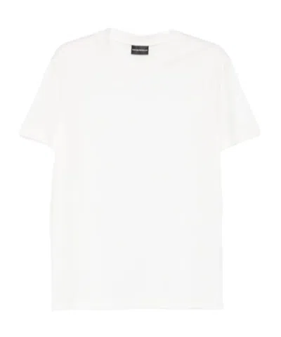 Emporio Armani Crewneck Short-sleeved T-shirt In White