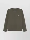 Emporio Armani Crewneck Sweatshirt In Cotton In Green