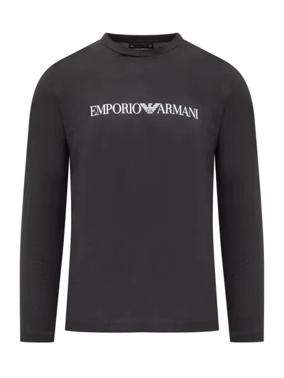 Emporio Armani Crewneck T-shirt In Blue