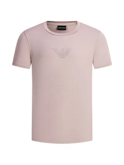 Emporio Armani Crewneck T-shirt In Pink