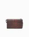 Emporio Armani Crocodile-embossed Leather Tech Case With Shoulder Strap