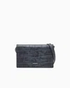 Emporio Armani Crocodile-embossed Leather Tech Case With Shoulder Strap