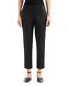 Emporio Armani Cropped Skinny-leg Trousers In Solid Blue