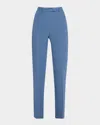 Emporio Armani Cropped Slim-fit Pique Trousers