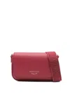 Emporio Armani Logo-debossed Shoulder Bag In Red