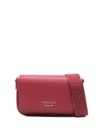 Emporio Armani Logo-debossed Shoulder Bag In Red