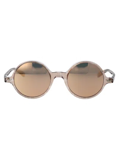 Emporio Armani Crystal Brown Pattern Acetate Sunglasses