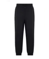 Emporio Armani Double Jersey Drawstring Joggers In Black