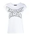 Emporio Armani Curved Logo T-shirt In White