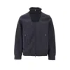 Emporio Armani Travel Essentials Full-zip Sweatshirt In Double Jersey In Blue