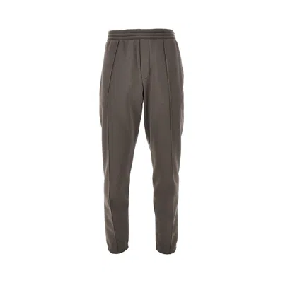 Emporio Armani Dal Joggers In Brown