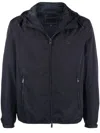 Emporio Armani Nylon Blouson Jacket In Black