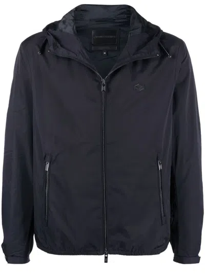 EMPORIO ARMANI DARK BLUE NYLON JACKET