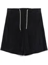 Emporio Armani Midnight Blue Drawstring Waist Shorts