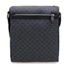 Emporio Armani Dark Gray Logo Logo Satchel In Black