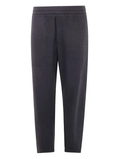 EMPORIO ARMANI DARK GREY COTTON SWEATPANTS