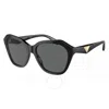 Emporio Armani Dark Grey Irregular Ladies Sunglasses Ea4221f 501787 56
