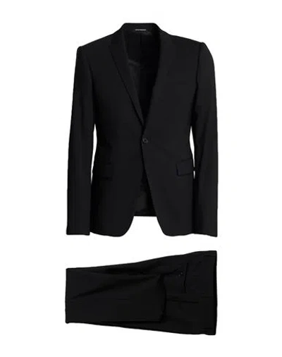 Emporio Armani David Line Man Suit Black Size 50 Wool, Elastane