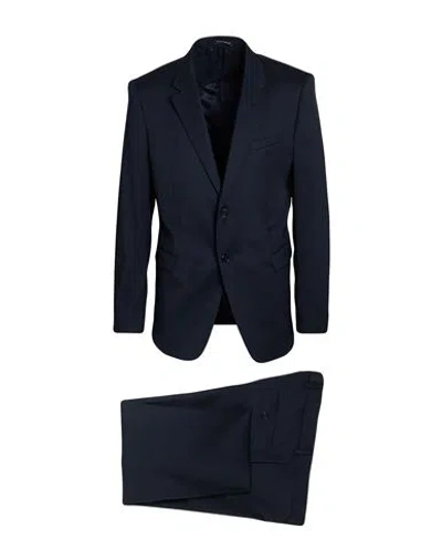 Emporio Armani David Line Man Suit Midnight Blue Size 42 Virgin Wool, Elastane