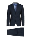 Emporio Armani David Line Man Suit Midnight Blue Size 48 Virgin Wool, Silk In Blue