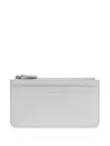 Emporio Armani Debossed Logo Wallet In Grey