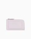 Emporio Armani Deer-print Belt With Eagle Logo Charm In Pink