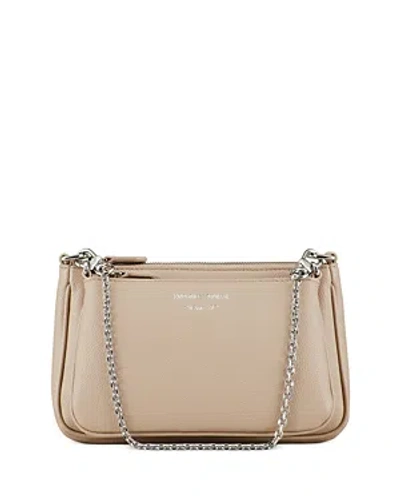 Emporio Armani Deer Print Double Mini Bag In Neutral