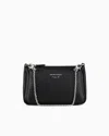Emporio Armani Official Store Deer-print Double Mini Bag With Shoulder Strap In Black