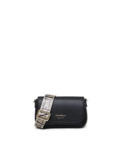 Emporio Armani Deer Print Mini Bag In Black