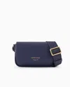 Emporio Armani Official Store Deer-print Mini Bag In Bleu